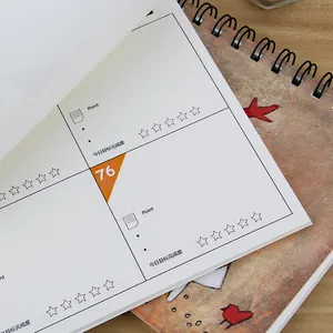 Carnet de planificateur de 100 jours style peinture à l'huile avec suivi des objectifs