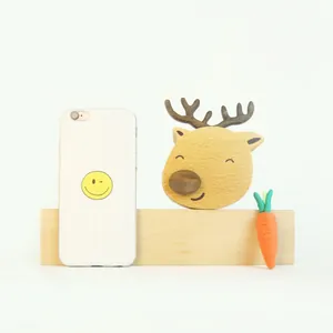 Handcrafted cute wooden reindeer music box creative gift for valentines and birthdays