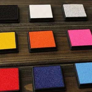 Μικρό Τετράγωνο Ταμπόν Σφραγίδας Για Χειροτεχνία DIY Δακτυλικά Αποτυπώματα Πολύχρωμο Ταμπόν Για Σφραγίδες Γραφείου Σχολικά Είδη Διακόσμηση