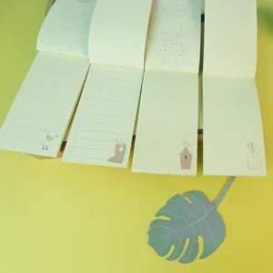 Forest style portable memo pads with four different inner page layouts for planning