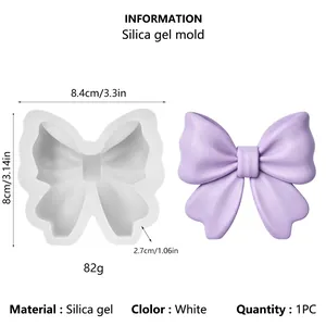 Dimensions et matériaux détaillés du moule en silicone pour bougie d'aromathérapie.