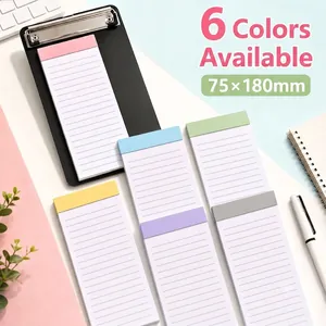 Bloc-notes magnétique à feuilles détachables Liste de tâches 6 couleurs bureau