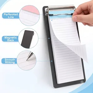 Bloc-notes magnétique to-do list avec 50 feuilles perforées pour tâches de bureau