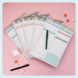Carnet de notes A5 à spirale pour la planification quotidienne et la gestion du temps