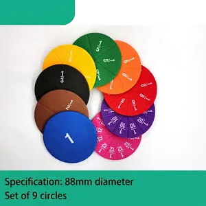Bunte EVA Bruch Kreise Set Mathematik Lehrmittel Lernwerkzeug Für Grundschüler Pädagogisches Mathe Spielzeug