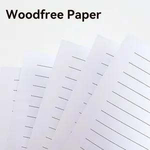 Hochwertige weiße holzfreie Papierblätter mit horizontalen Linien für A6 Notizbücher