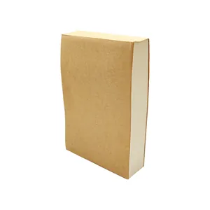 Dickes minimalistisches Blanko Notizbuch mit Kraftpapier Einband für Schüler Skizzen