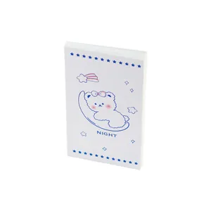 Cute white bear themed memo pad for daily writing inspiration and creative notes