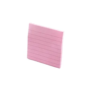 Pink lined sticky notes for office tasks and student study, professional memo pads