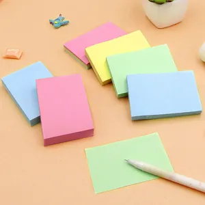 Multi-color thick self-adhesive sticky notes for office and school memo recording