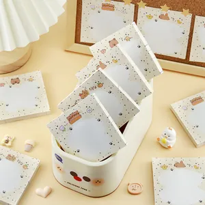 Cute capybara sticky notes set with cartoon animal illustrations for memo writing