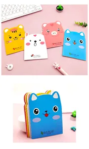 Cute cartoon animal shaped mini pocket notebooks for students and journaling