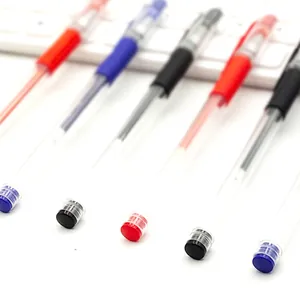 High-quality European standard gel pens set in red black and blue for business writing