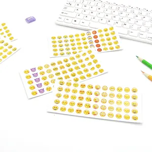 Set of 660 mini emoji stickers for journal decoration, 12 sheets total for scrapbooking