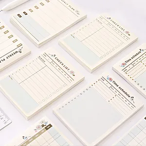 Blocco Note Planner Illustrazione Uccello Blu Fiore Settimanale Mensile Programma Checklist Ufficio Scuola Cartoleria Notebook