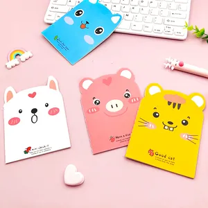 Adorable set of cartoon shaped portable pocket notebooks for students and school stationery.