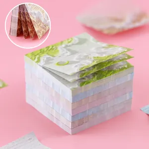 Landscape oil painting style sticky notes for journaling with aesthetic nature patterns