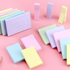 Morandi color sticky notes set in various sizes for office and student memo planning