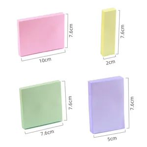 Morandi colored sticky notes set in four different sizes for office and study