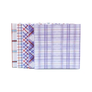 Ins style grid pattern sticky notes with colorful plaid designs for journaling and memos