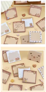 Süße Capybara-Haftnotizen in verschiedenen Kawaii-Cartoon-Designs für Schule und Büro
