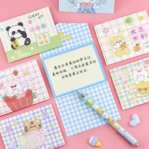 Juego de tarjetas de felicitación de animales lindos con sobres y bolígrafo