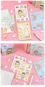 Detailed view of cute cartoon mini notebooks featuring adorable animal illustrations