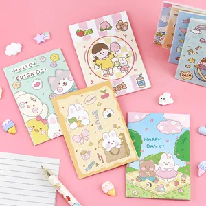 Cute cartoon portable mini notebooks with various animal illustrations
