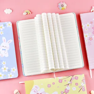Süße Cartoon-Hasen-Notizbücher mit linierten Seiten für Schüler-Journale und Schulpreise.