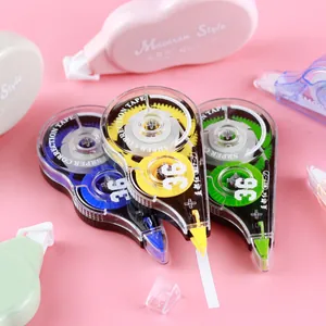Set de cintas correctoras de 36 m en bonitos colores macaron para oficina y escuela