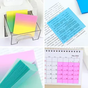 Notes autocollantes imperméables à dégradé pour la gestion du calendrier et notes