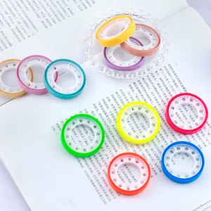 Mini rouleaux de ruban adhésif colorés pour journaux et étiquettes, lot de mémos adhésifs