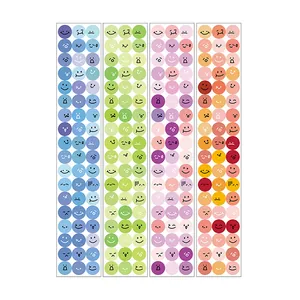 Colorful waterproof emoji sticker sheets for DIY hand account and phone decoration