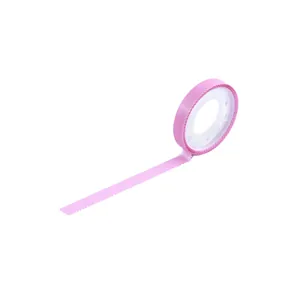 Rouleau de ruban adhésif rose pour notes avec bords dentelés facile à déchirer et à utiliser