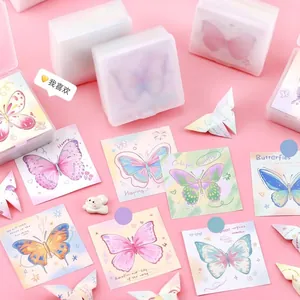 Σημειωματάριο Πεταλούδα Scrapbooking Χαρτί Πολύχρωμα Φύλλα Origami DIY Χαρτικά Με Κουτί Αποθήκευσης
