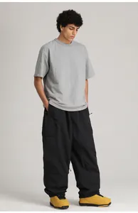 Pantalon de ski cargo ample pour hommes pour les sports d'hiver et le snowboard