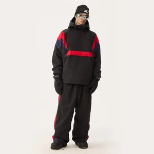 Professioneller wasserdichter Skianzug im Color-Block-Design für Herren und Damen