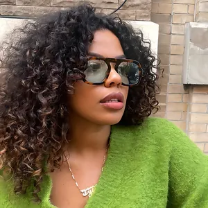 Close-up detail of stylish retro tortoiseshell aviator sunglasses for outdoor UV protection