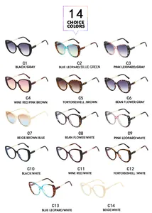 Large frame fashion sunglasses collection in 14 stylish color options and patterns