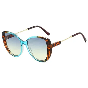 Fashion Oversized Butterfly Sunglasses For Women Men Metal PC Frame UV Protection Retro Large Frame Sun Glasses Outdoor Ins Eyewear 3264