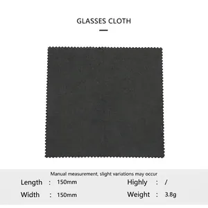 Panno in Microfibra per la Pulizia degli Occhiali e Custodia con Coulisse per Occhiali da Sole Accessori per Occhiali Nero