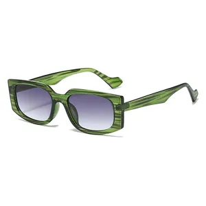 Occhiali da Sole Quadrati a Montatura Piccola Retrò per Donna Uomo Moda Protezione UV400 PC Minimalisti Streetwear