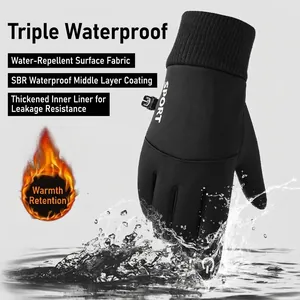 Waterproof winter sports gloves with touch screen for men and women for outdoor cycling