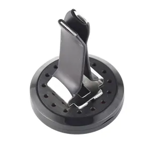 Clip d'aromathérapie noir pour voiture avec base de diffuseur circulaire de 30 mm