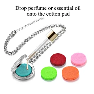 Collar difusor de mandala de acero inoxidable con almohadillas de fieltro