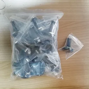 Set of bulk 316L stainless steel car aromatherapy vent clips in transparent plastic bag