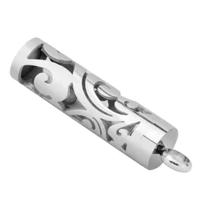 Elegante colgante de frasco de perfume de acero para collar difusor de aromaterapia