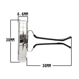 Polished stainless steel car air vent aromatherapy diffuser clip with 30mm diameter