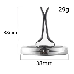 38mm stainless steel car aromatherapy vent clip showing dimensions and 29g weight