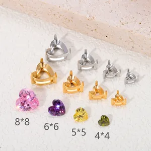 Hartvormige klauwzettingen en zirkonia stenen van 4mm tot 8mm voor DIY sieraden maken